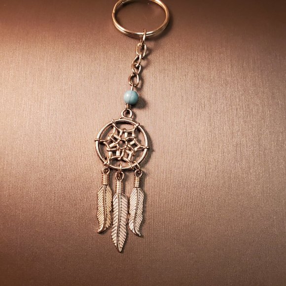 Vintage Sterling Silver Dream Catcher Keychain - Picture 1 of 4